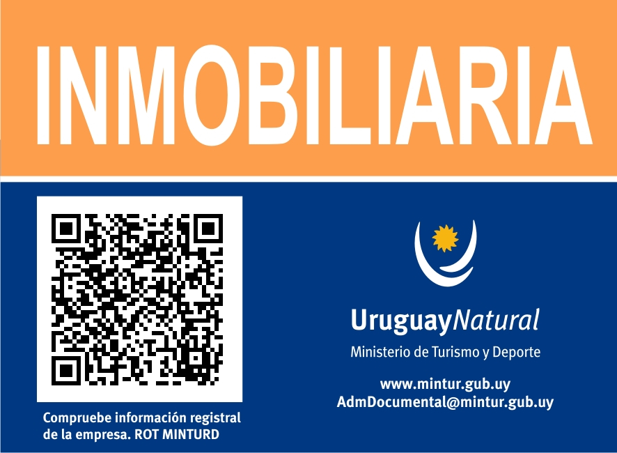 Acreditación inmobiliaria original del Ministerio de Turismo de Uruguay, con su código QR sin alterar